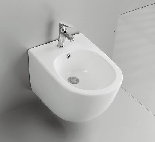 Aidy set Patented products wall hung toilet, bidet, rimless, flush p/s-trap