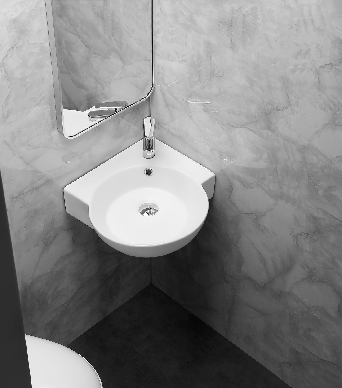 Modern Corner Bathroom Suite - Tornado Collection