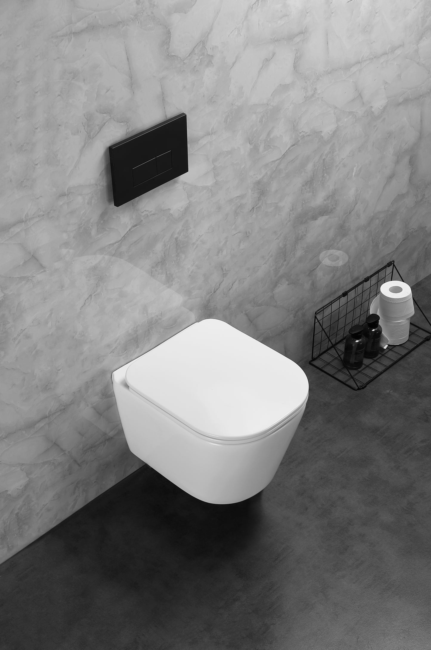 QUICK Tornado Series Modern Wall-Mounted Toilet and Sink Set