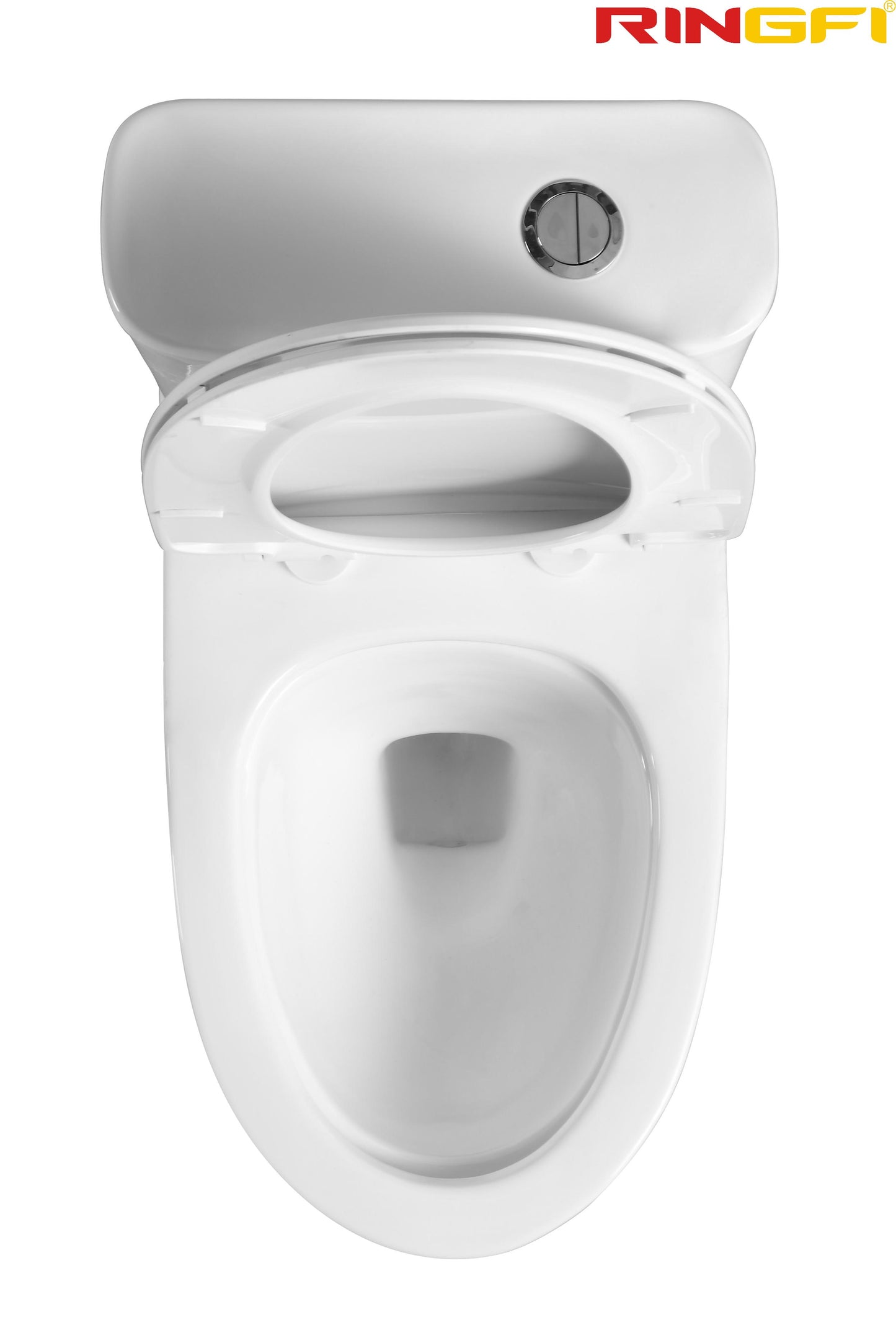 8656 One-piece modern design simple floor-standing ceramic toilet easy to clean
