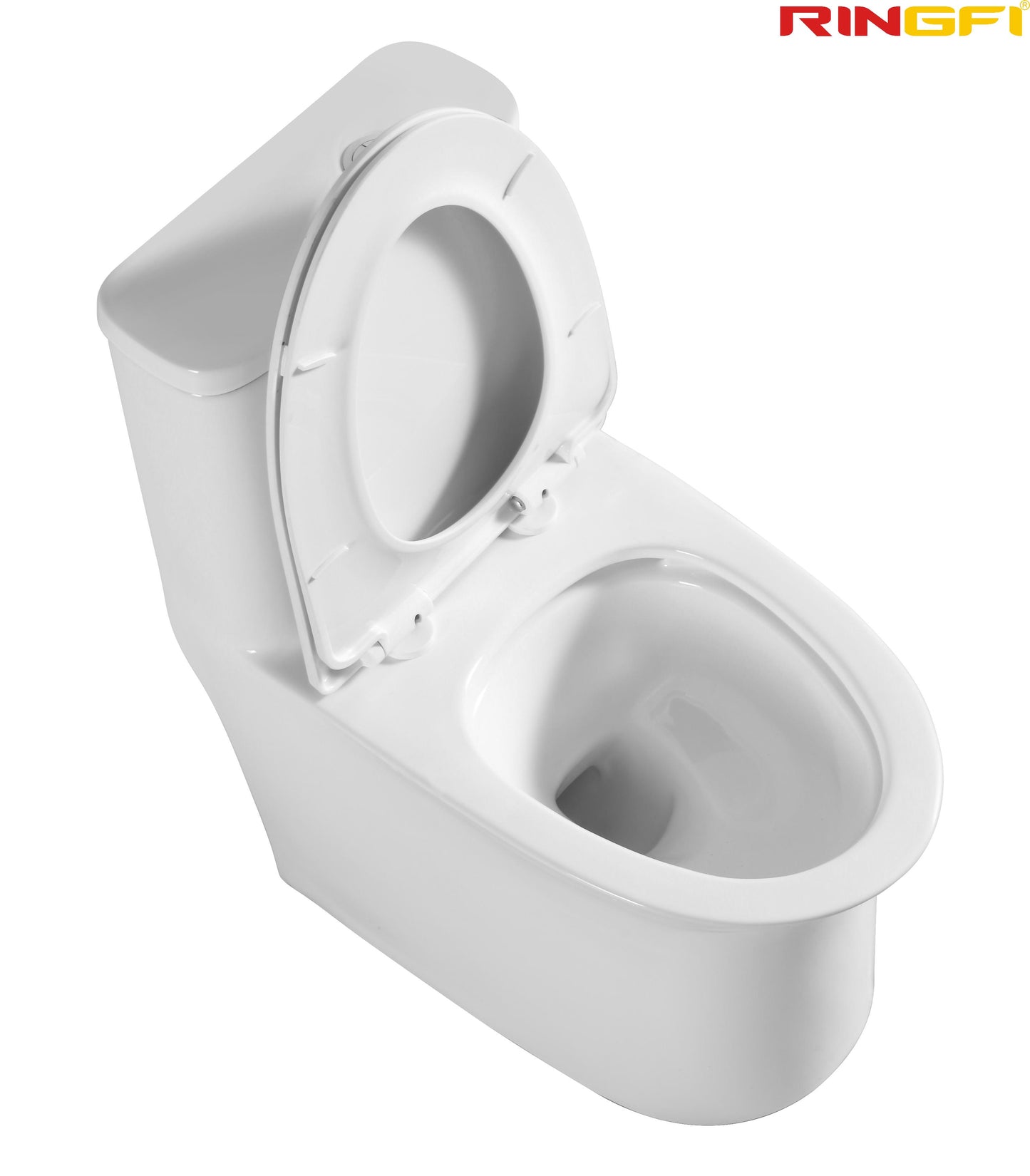 8656 One-piece modern design simple floor-standing ceramic toilet easy to clean