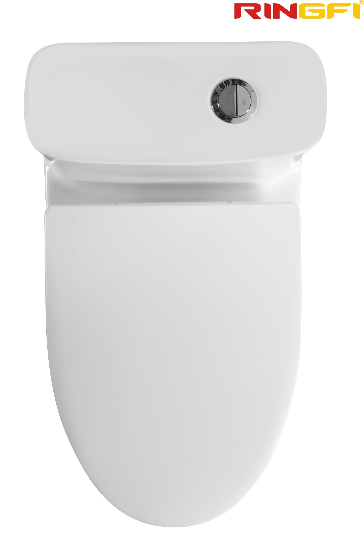 8656 One-piece modern design simple floor-standing ceramic toilet easy to clean