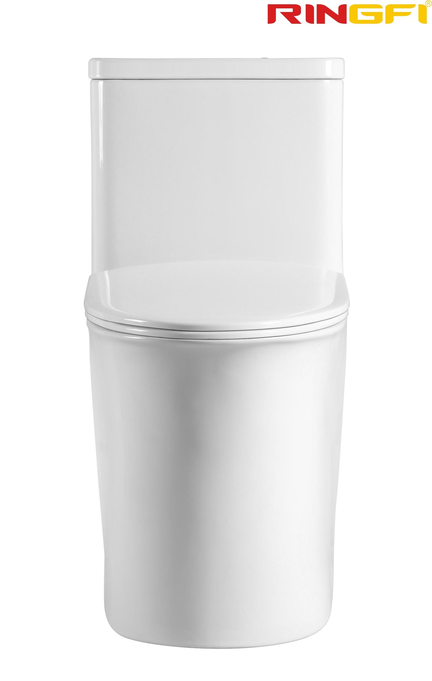 8656 One-piece modern design simple floor-standing ceramic toilet easy to clean