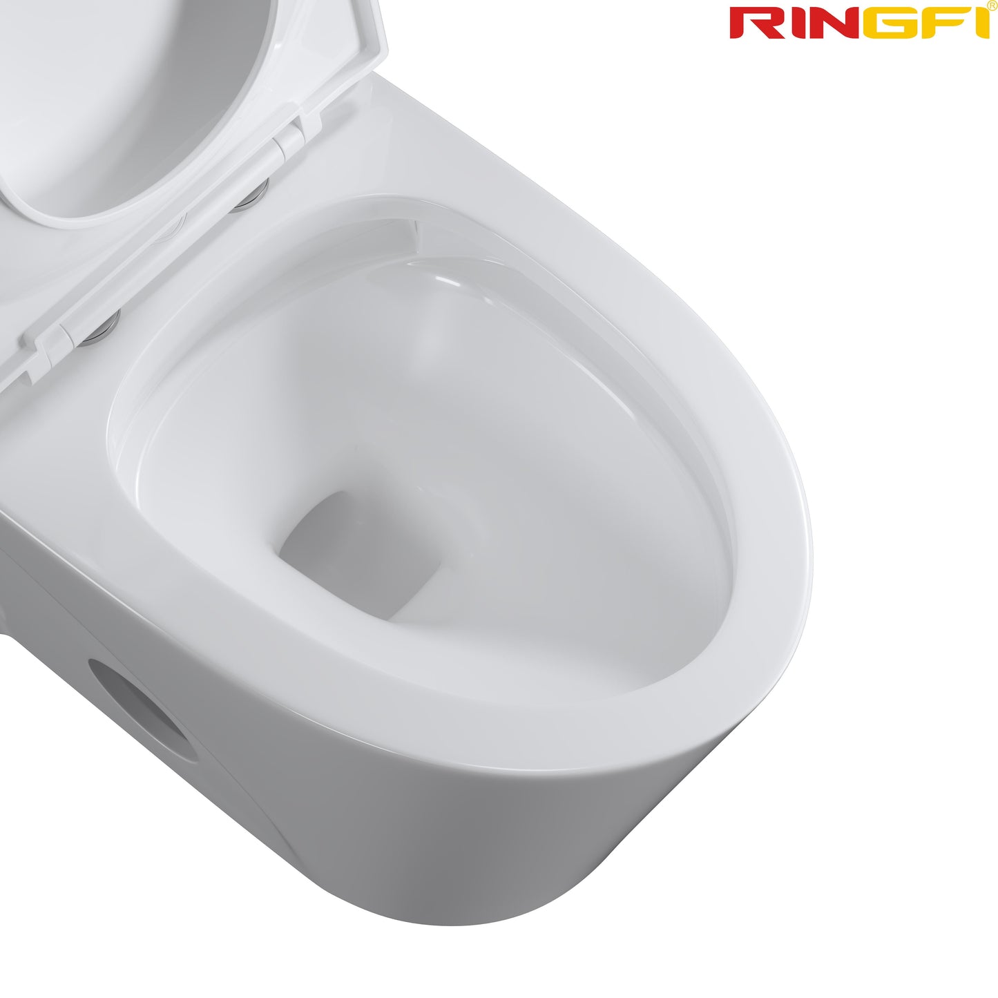 8654 One-piece modern design simple floor-standing ceramic toilet easy to clean