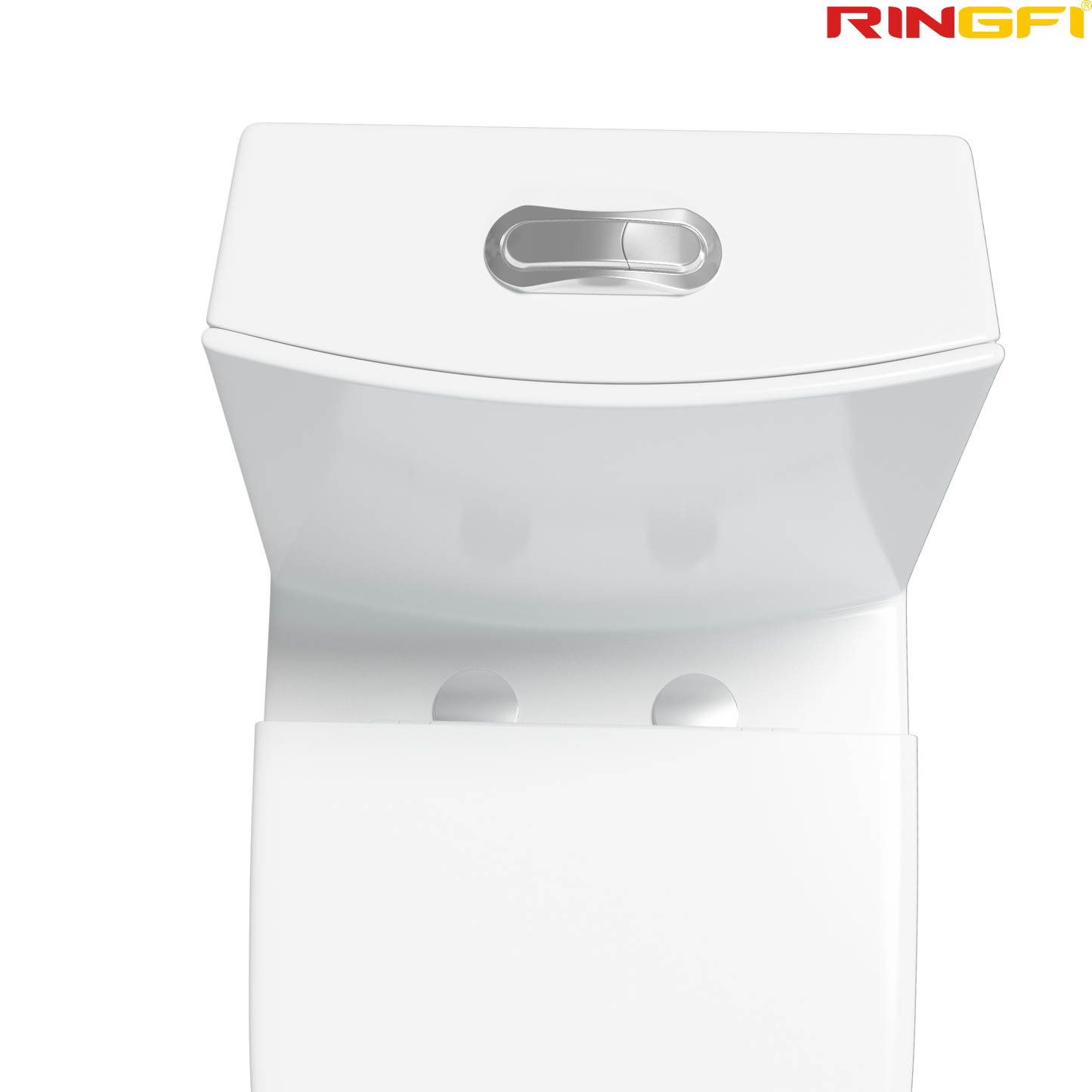 8654 One-piece modern design simple floor-standing ceramic toilet easy to clean