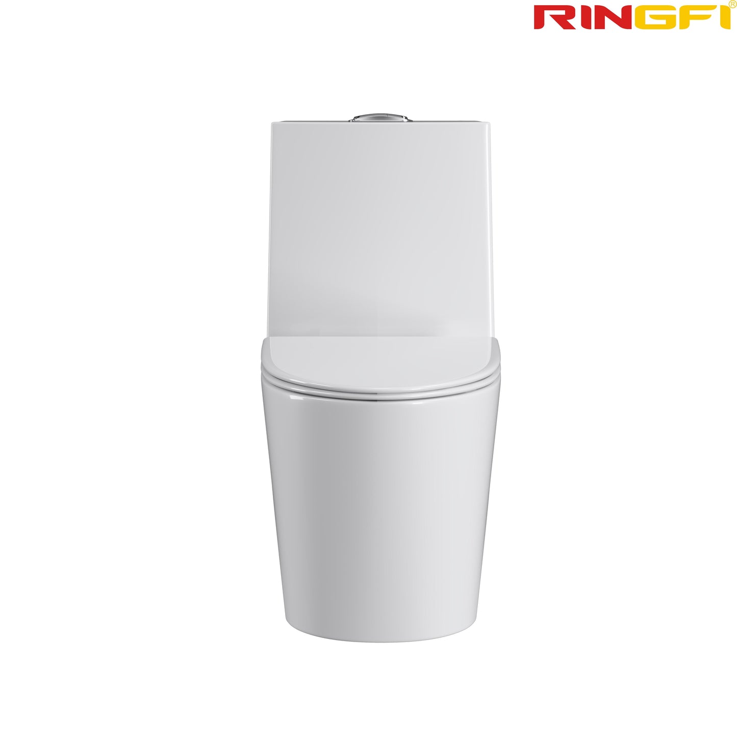 8654 One-piece modern design simple floor-standing ceramic toilet easy to clean