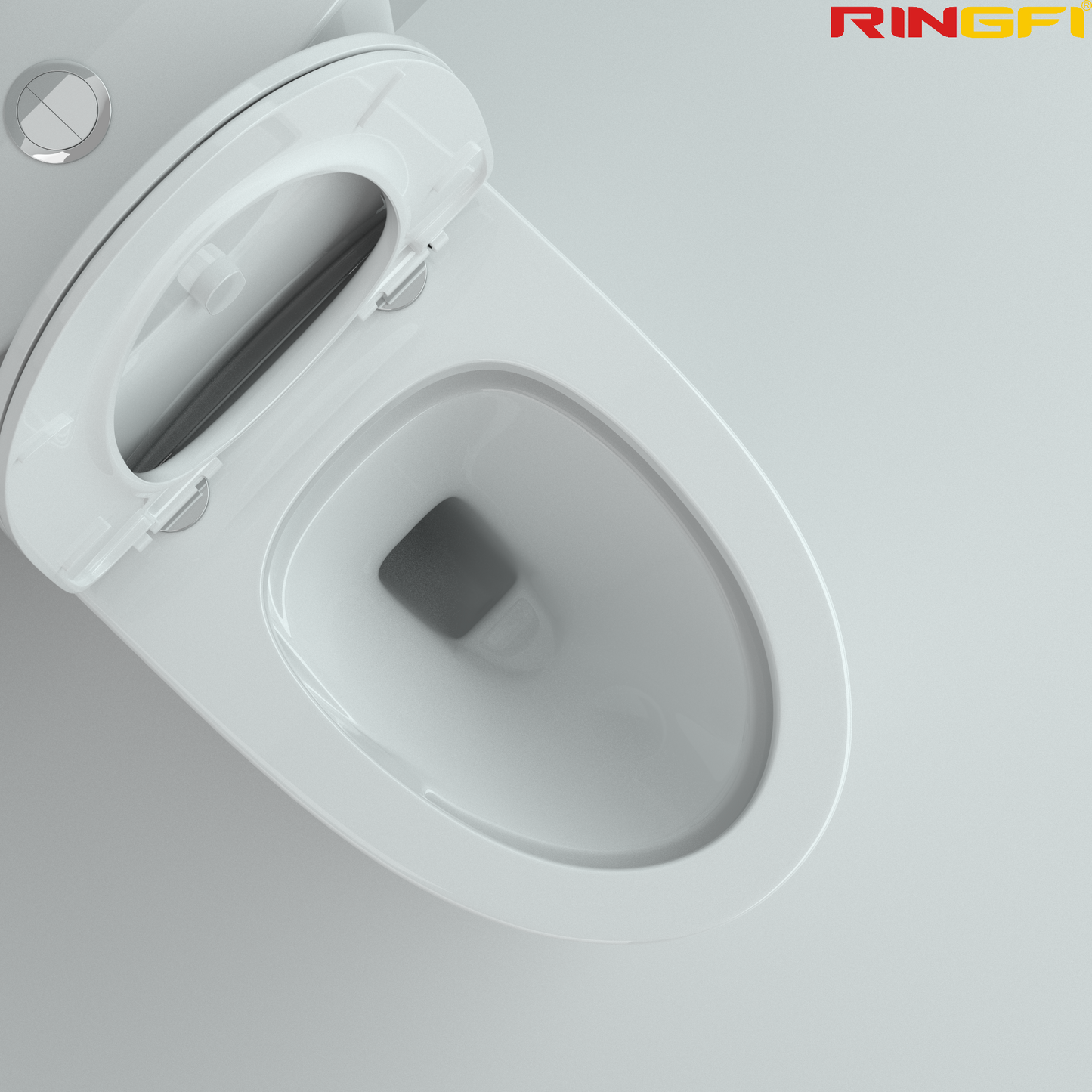 8653 One-piece modern design simple floor-standing ceramic toilet easy to clean
