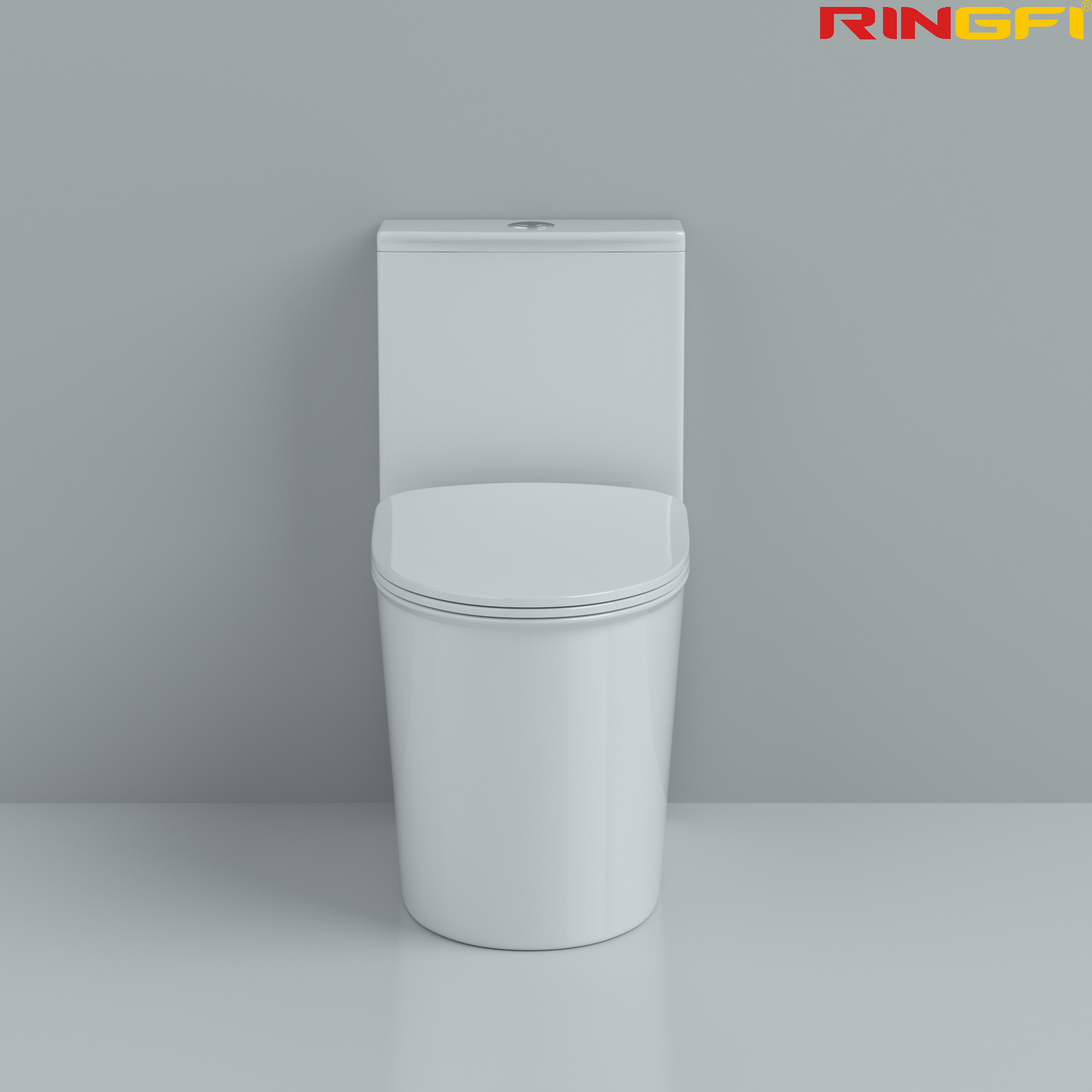 8653 One-piece modern design simple floor-standing ceramic toilet easy to clean