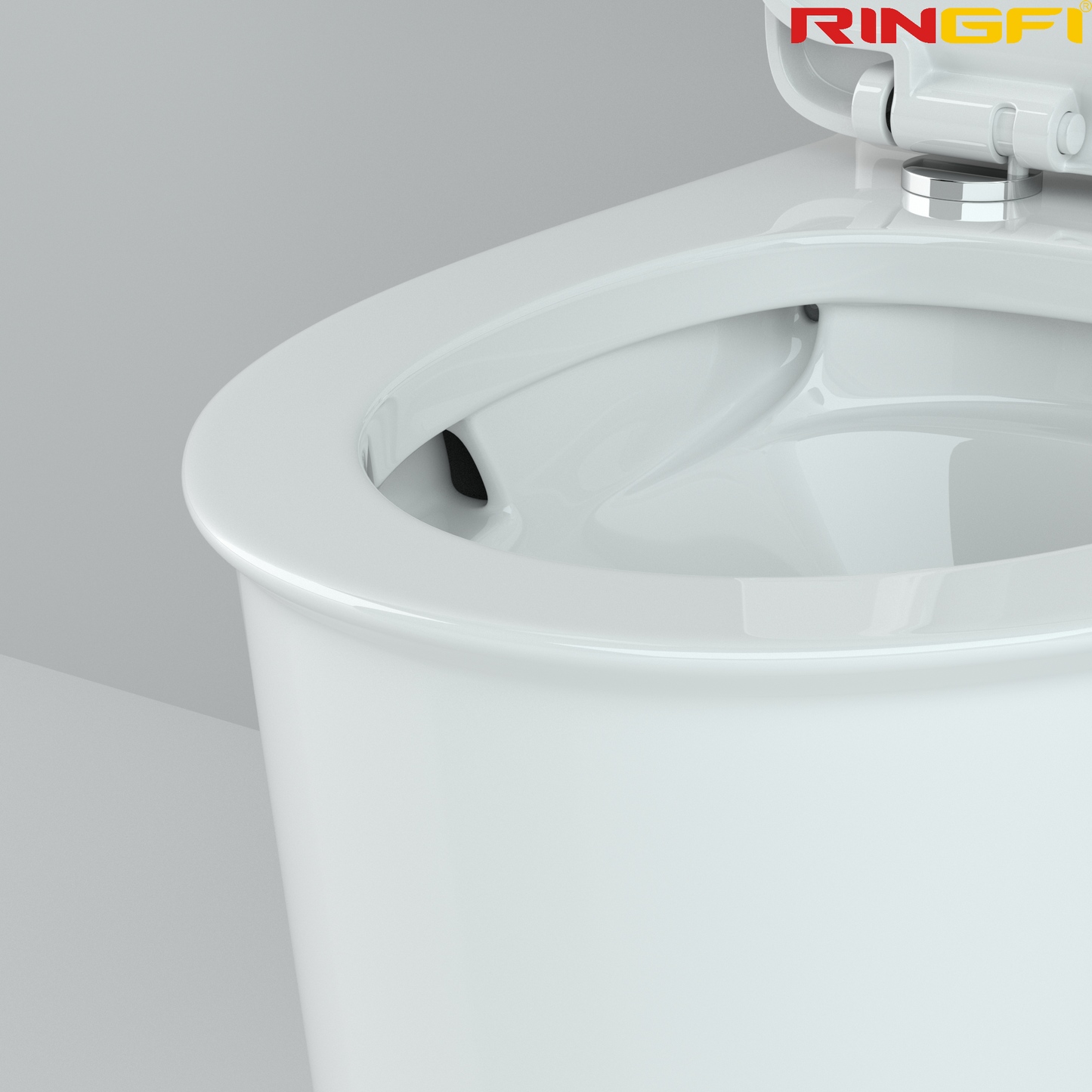 8653 One-piece modern design simple floor-standing ceramic toilet easy to clean