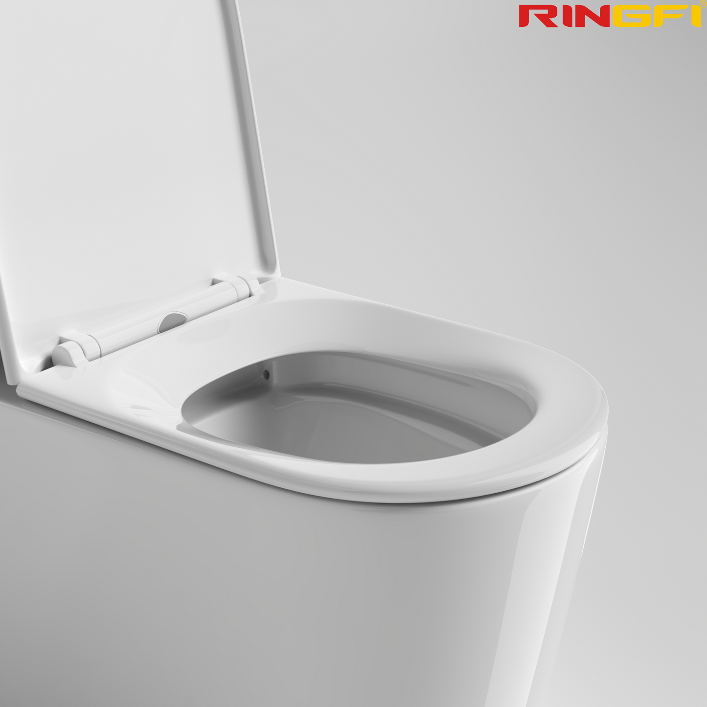 8651 One-piece modern design simple floor-standing ceramic toilet easy to clean