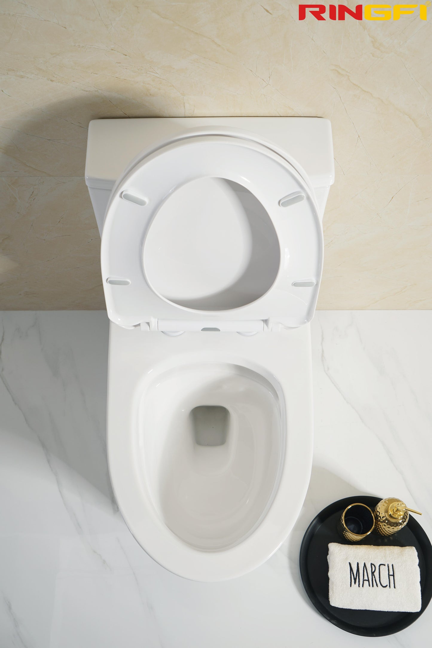 8639 One-piece modern design simple floor-standing ceramic toilet easy to clean