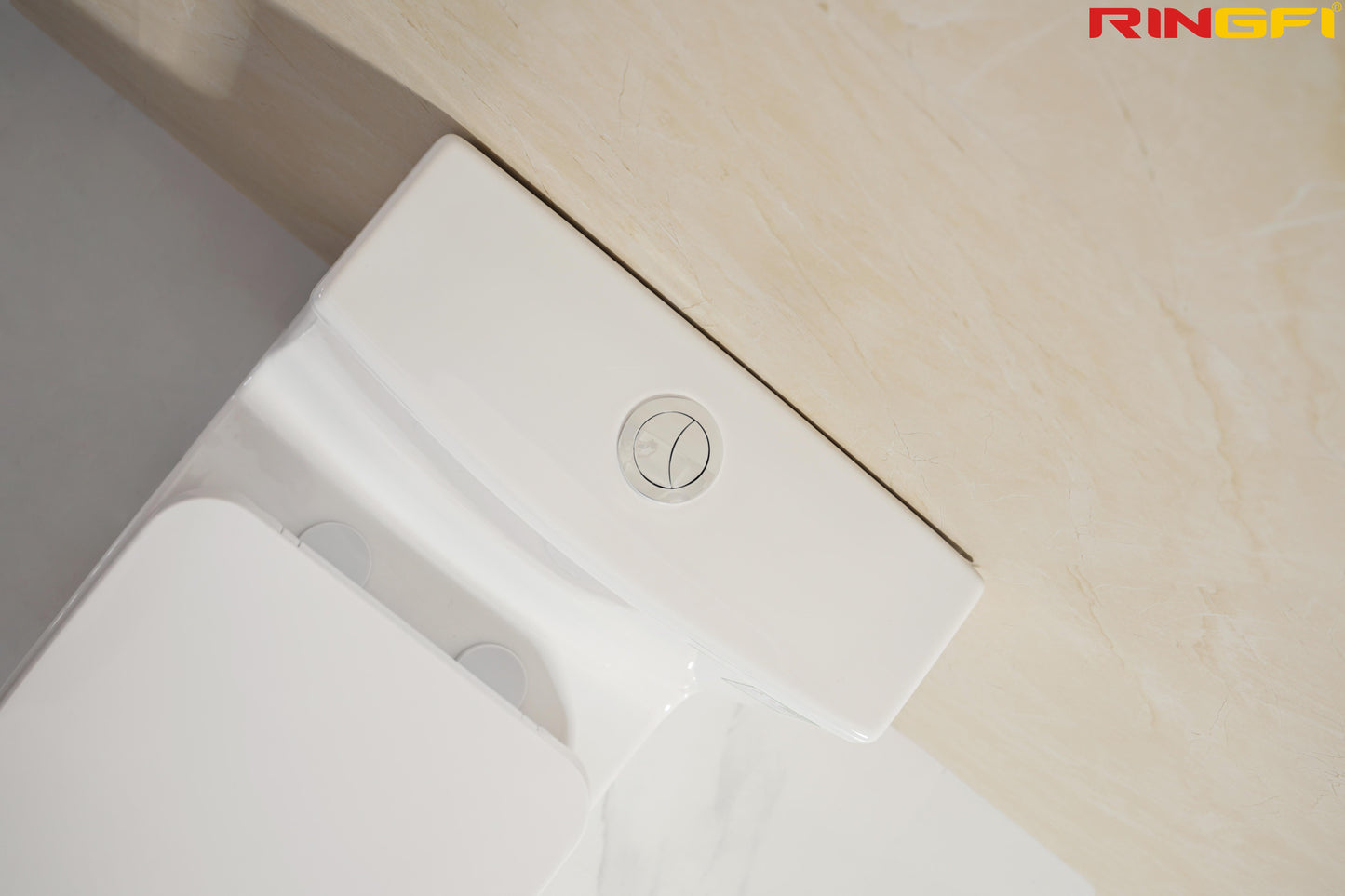 8639 One-piece modern design simple floor-standing ceramic toilet easy to clean