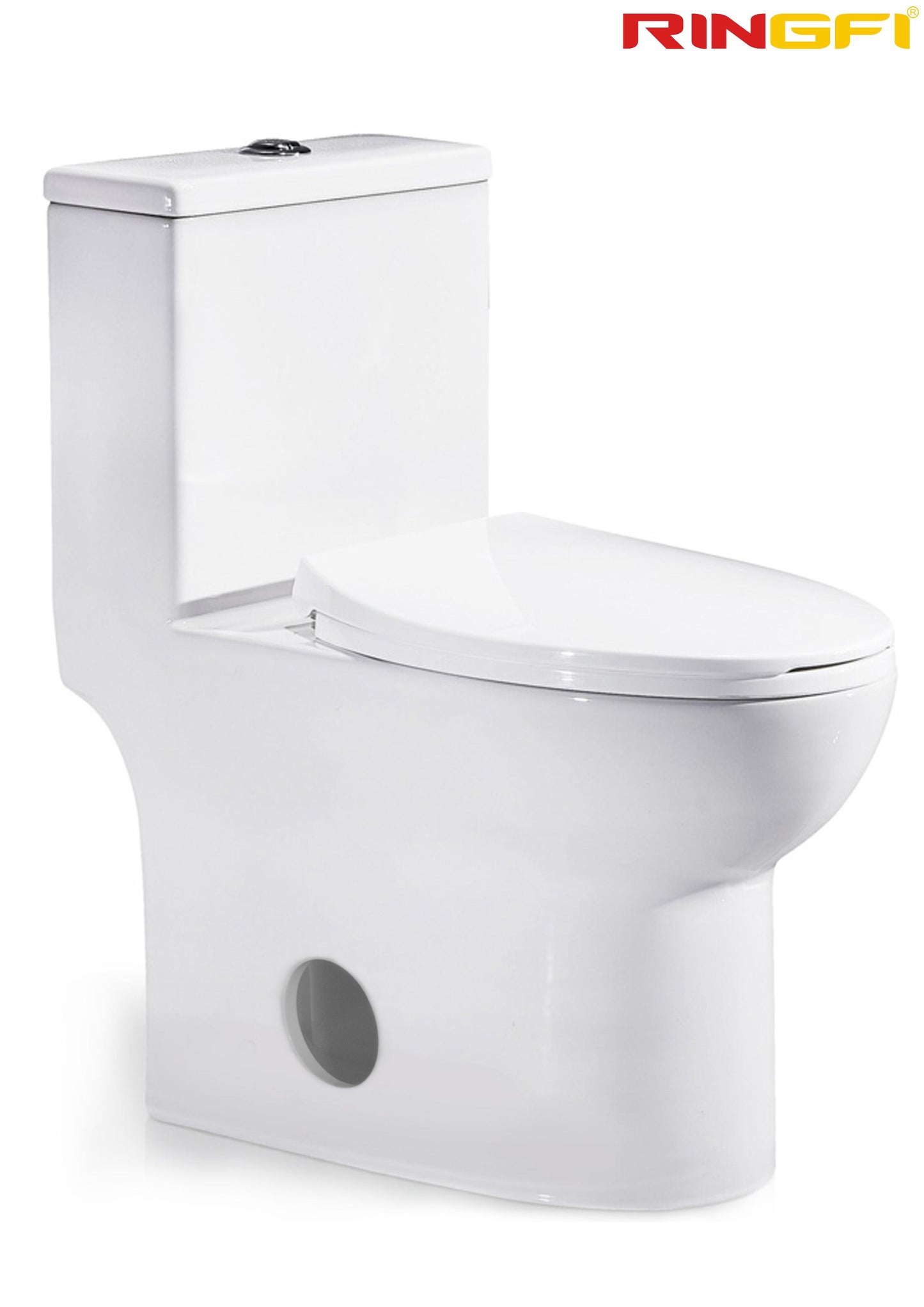 8638 One-piece modern design simple floor-standing ceramic toilet easy to clean