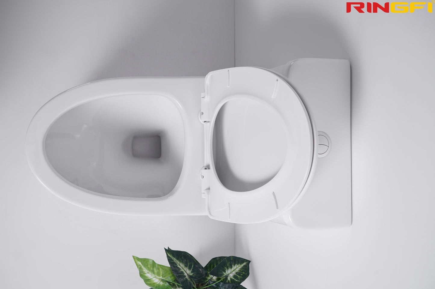 8636 One-piece modern design simple floor-standing ceramic toilet easy to clean