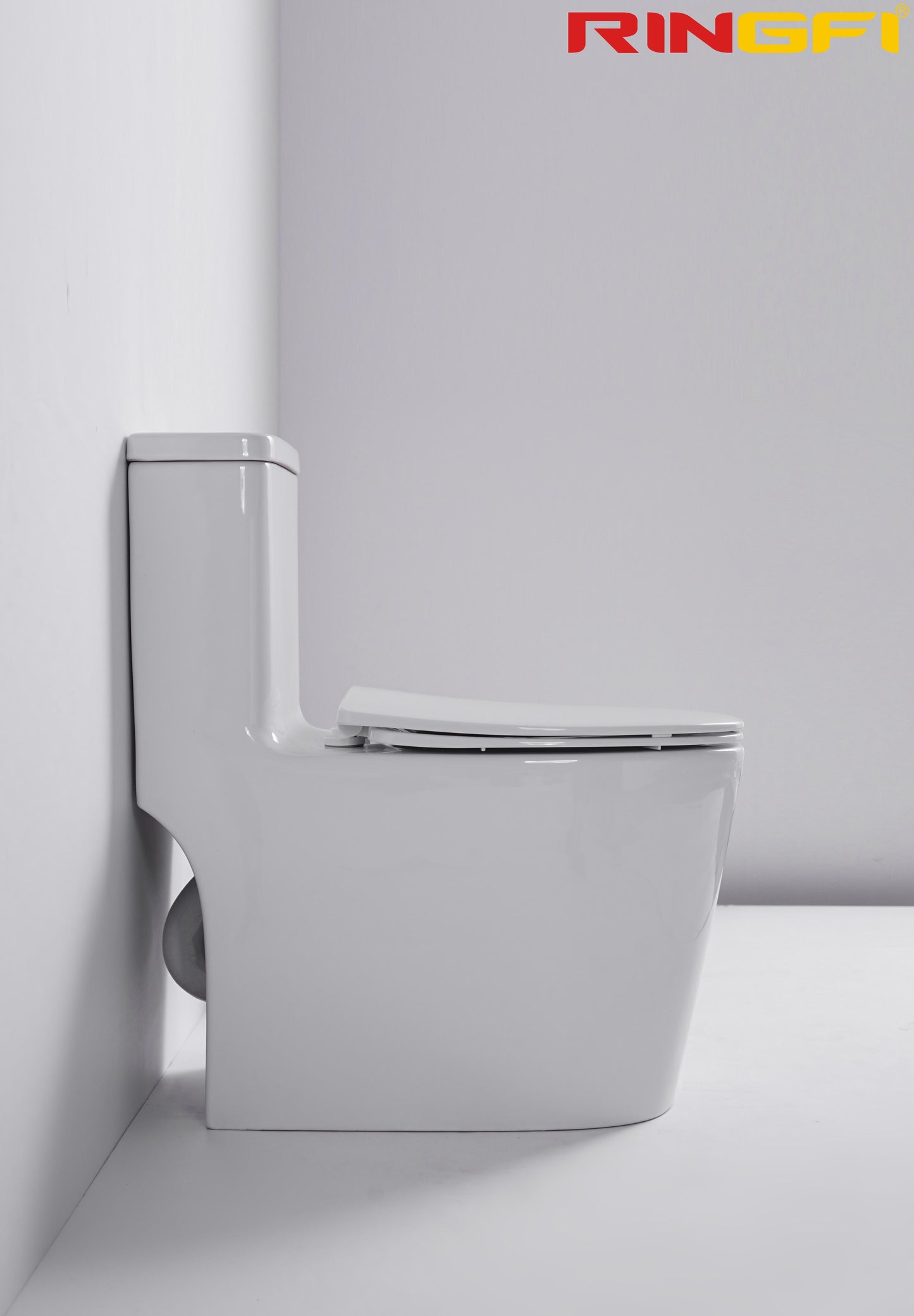 8636 One-piece modern design simple floor-standing ceramic toilet easy to clean