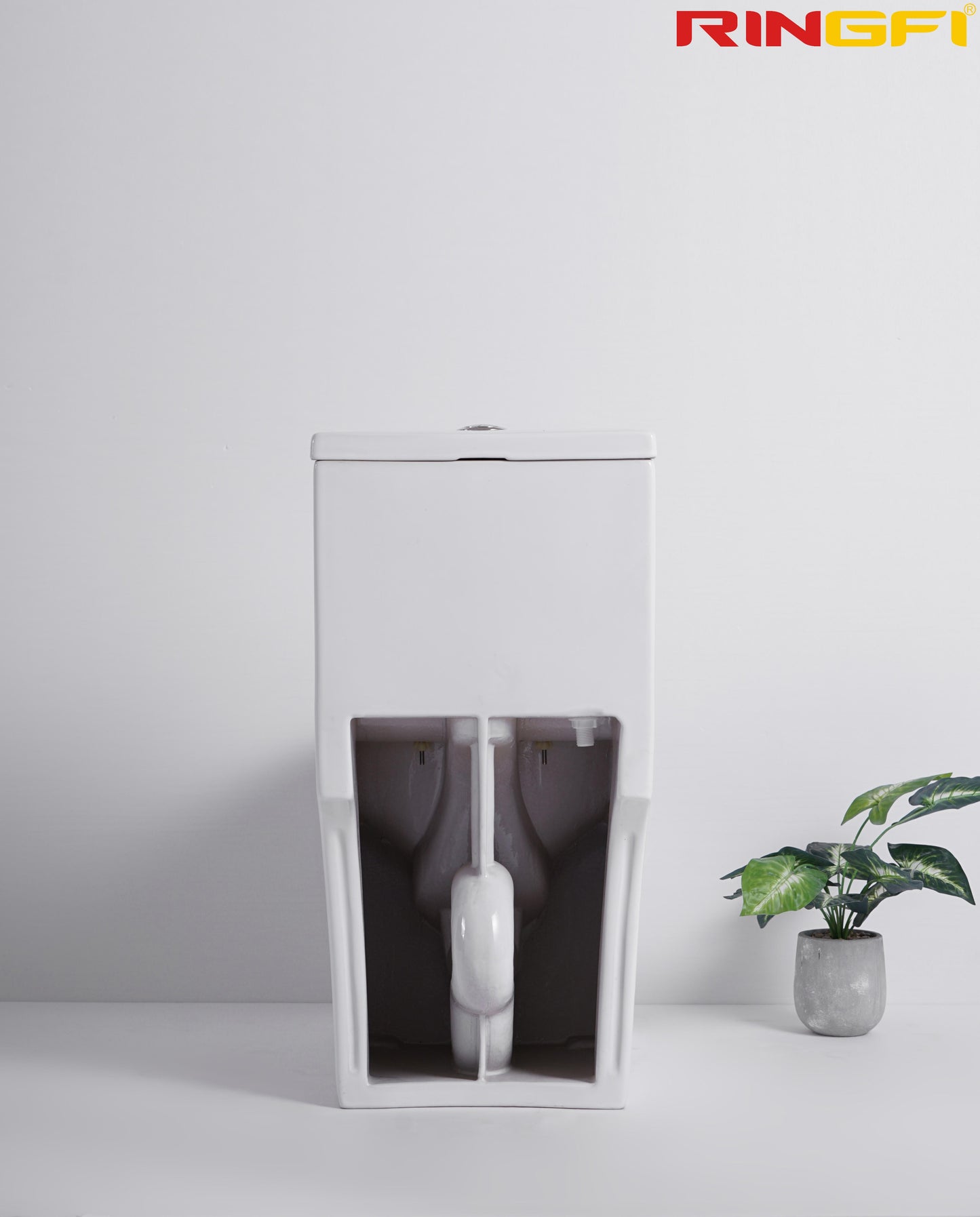 8636 One-piece modern design simple floor-standing ceramic toilet easy to clean