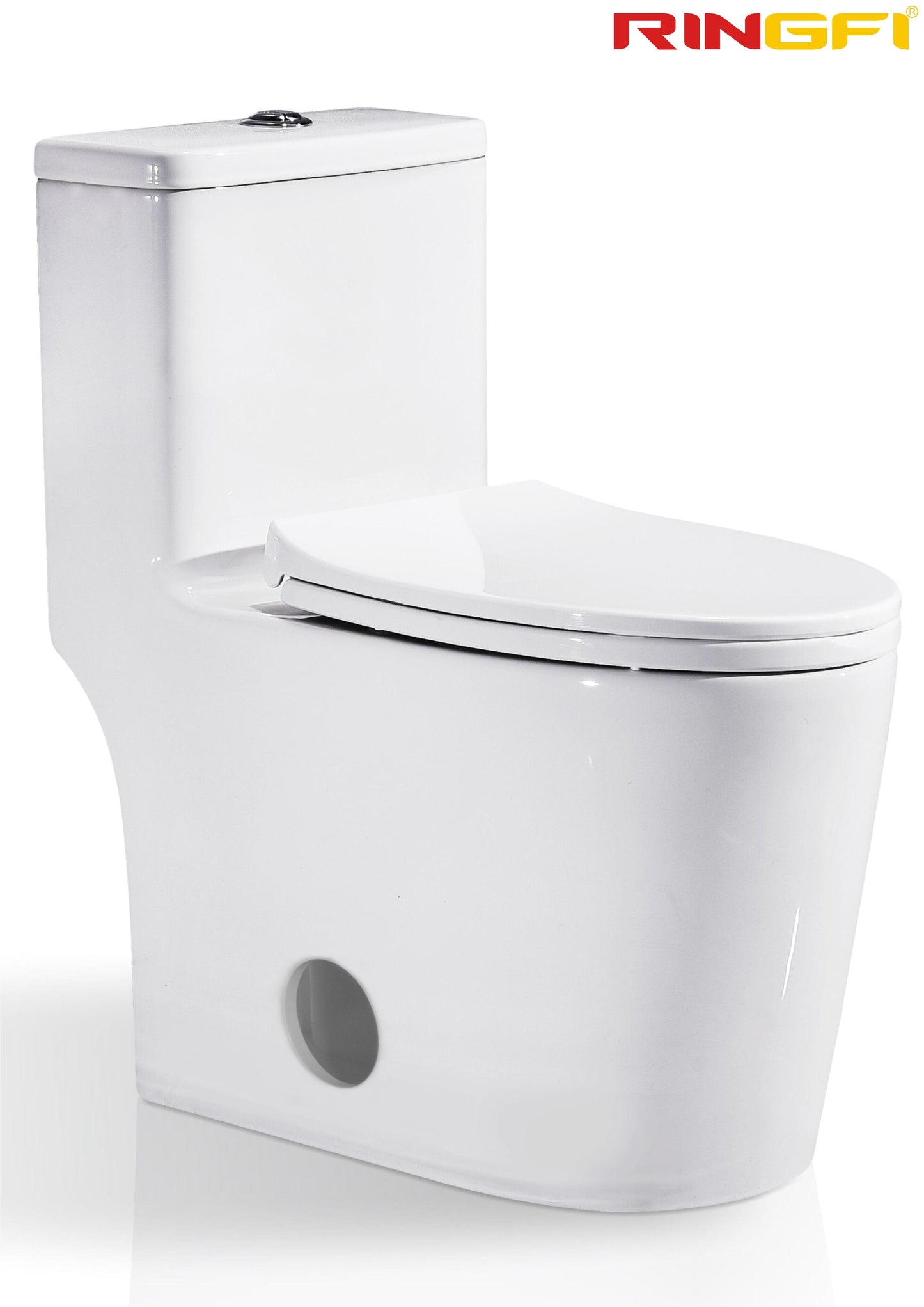 8636 One-piece modern design simple floor-standing ceramic toilet easy to clean