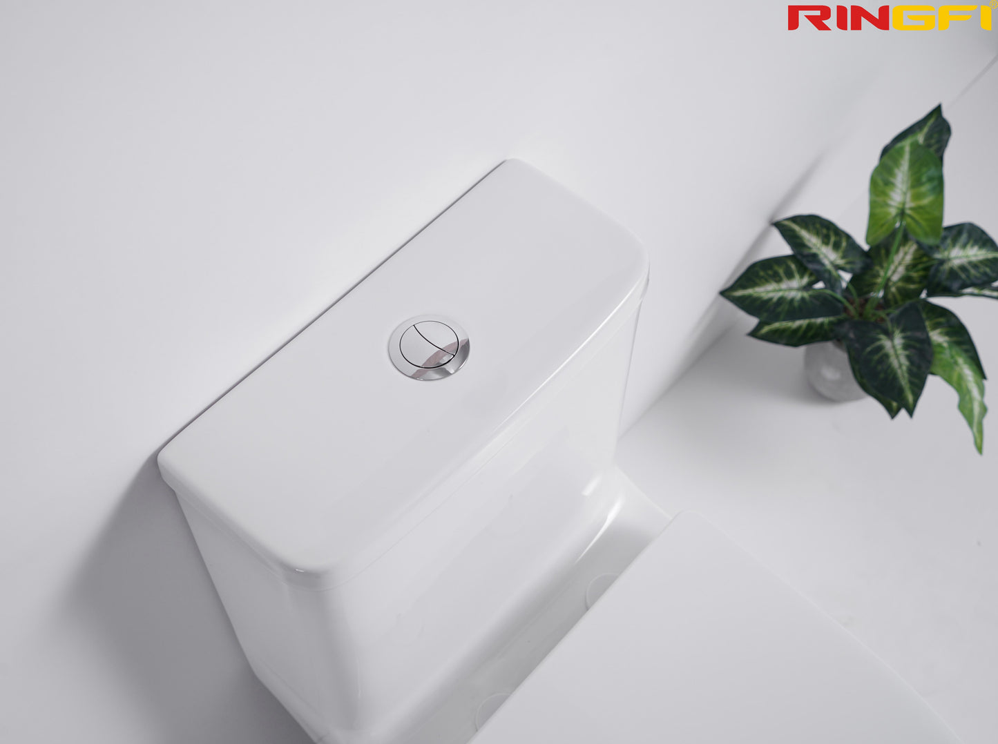 8636 One-piece modern design simple floor-standing ceramic toilet easy to clean