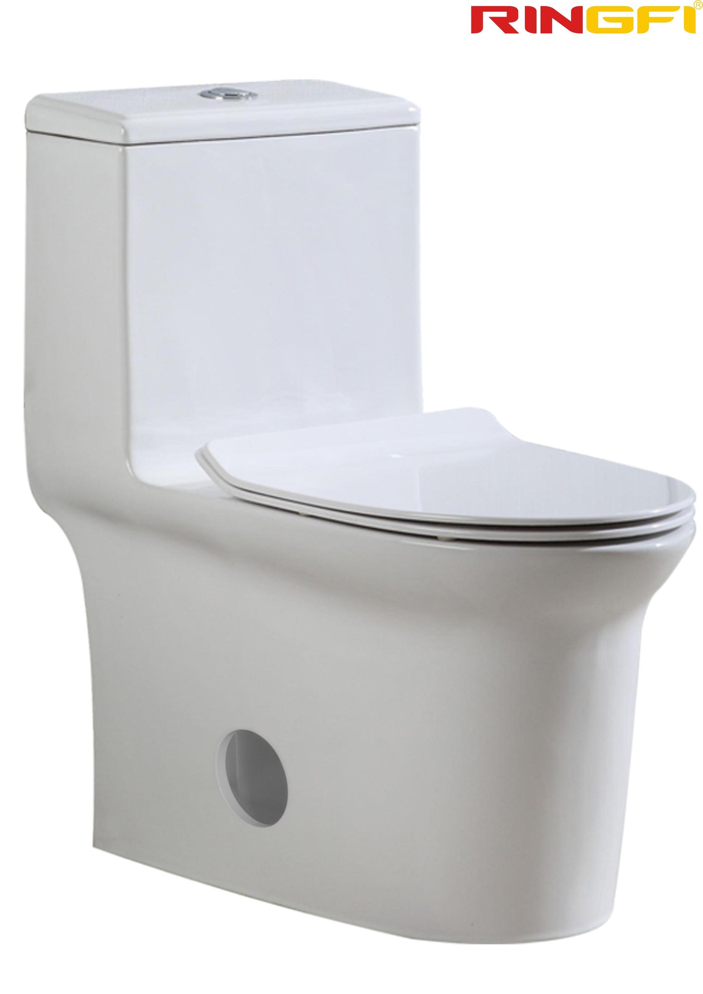 8629 One-piece modern design simple floor-standing ceramic toilet easy to clean