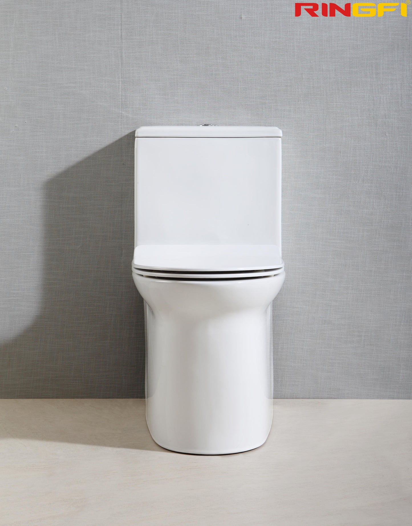 8629 One-piece modern design simple floor-standing ceramic toilet easy to clean