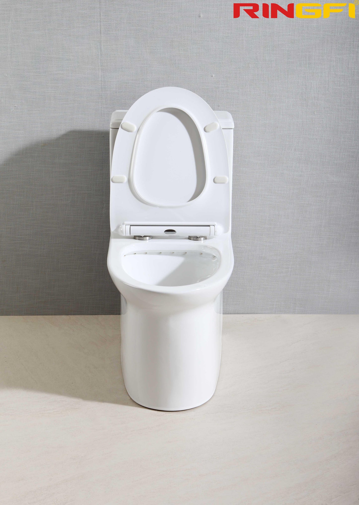 8629 One-piece modern design simple floor-standing ceramic toilet easy to clean