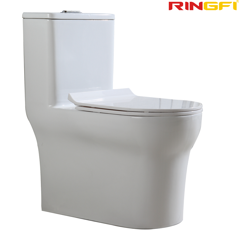 8618 One-piece modern design simple floor-standing ceramic toilet easy to clean