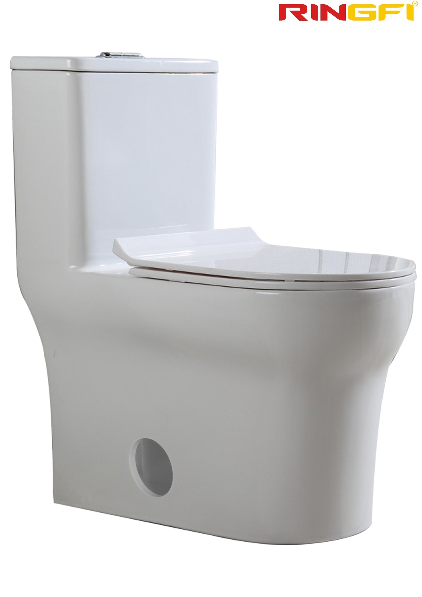 8618 One-piece modern design simple floor-standing ceramic toilet easy to clean