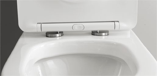 23005/23006 Easy to clean without leaning against the wall. Patented product. Split toilet rimless, p/s-trap