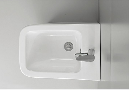 40003 Patented product bidet back to wall rimless, p/s-trap