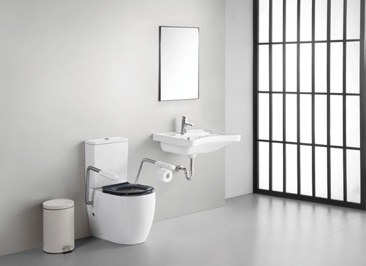 DB010&DB003 Special care for the disabled: split rimless toilet&basin, suitable for all disabled and elderly people