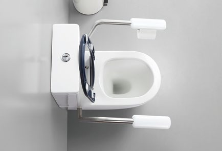 DB010&DB003 Special care for the disabled: split rimless toilet&basin, suitable for all disabled and elderly people
