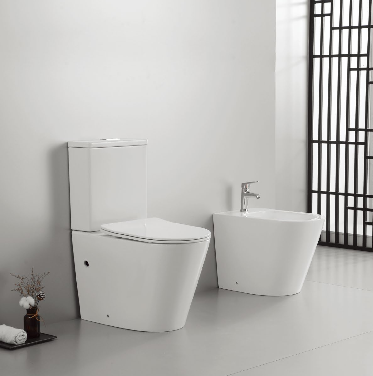 50005/50006 Patented product split toilet rimless, p/s-trap