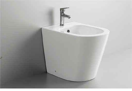 52003 Patented product bidet back to wall rimless, p/s-trap