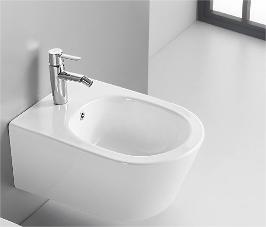 52004 No heavy on the wall patented product wall hang bidet rimless, p-trap