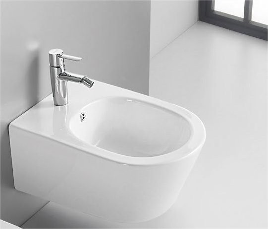 Risa set no heavy on the wall, wall hung toilet&bidet,rimless, p-trap