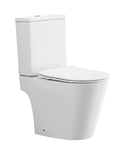 53005/53006 Easy to clean without leaning against the wall. Patented product. Split toilet rimless, p/s-trap