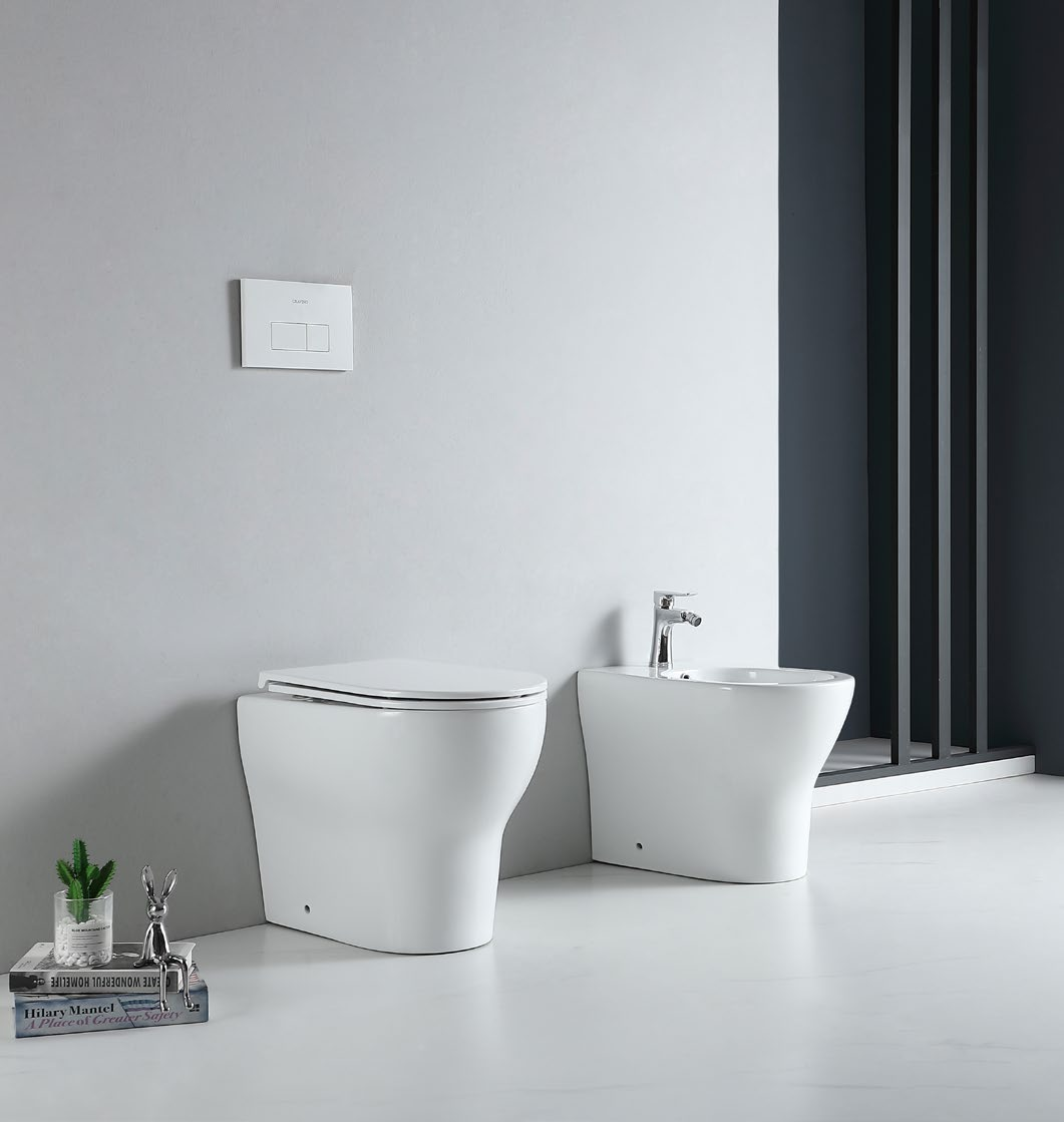 62001 Patented product WC Back to wall rimless, p/s-trap