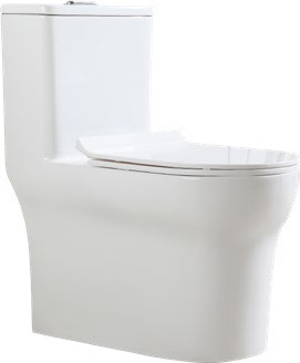 6618 One-piece modern design simple floor-standing ceramic toilet easy to clean