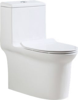 6629 One-piece modern design simple floor-standing ceramic toilet easy to clean