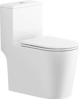 6636 One-piece modern design simple floor-standing ceramic toilet easy to clean