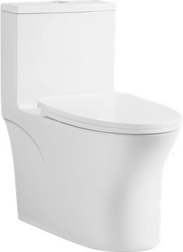 6639 One-piece modern design simple floor-standing ceramic toilet easy to clean