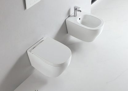 90002 Patented product wall hang toilet rimless, flush