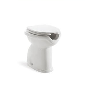 DB001 Product size suitable for all disabled people special care floor-standing toilet front opening S-trap total flush