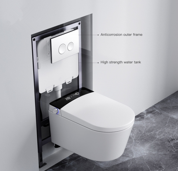 WT3004 Water closet commode hot pp hidden water tank concealed cistern bathroom dual flush high end cistern hidden overland water tank