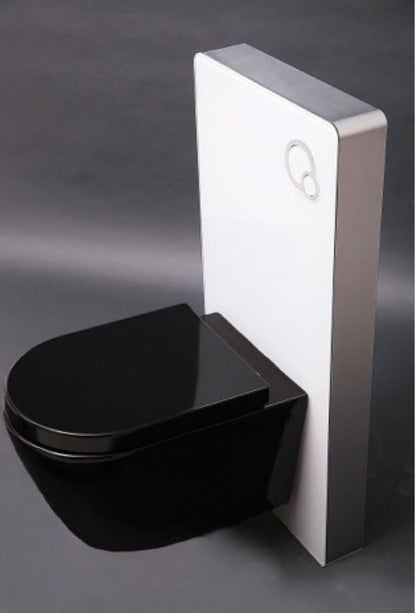 WT001 Latest innovative products ce standard toilet water tank for europe floor standing sensor capacitive cabinet glass cistern