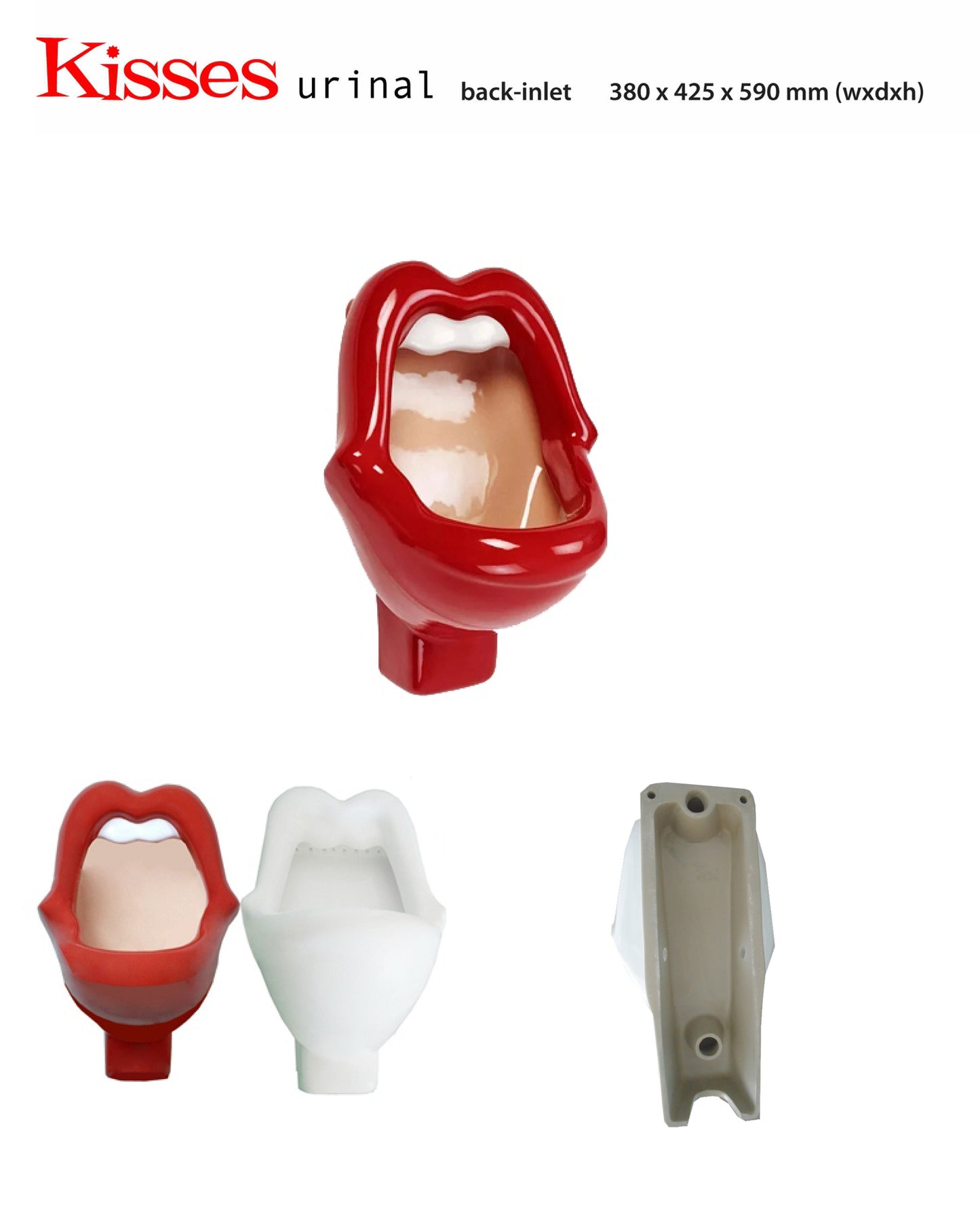 UK001 Hot sell 2023 unconventional kiss shape wall mounted oem irregular shaped sanitary ware bathroom wc wall hung urinals