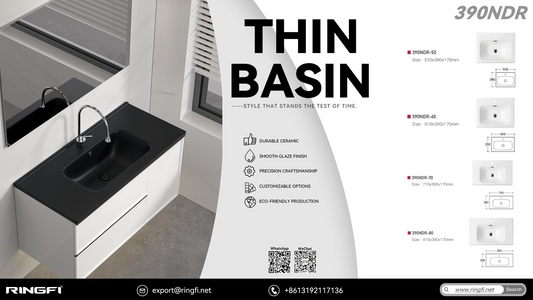 Minimalist Elegance, Timeless Design – Discover the RINGFI 390NDR Thin Basin Series