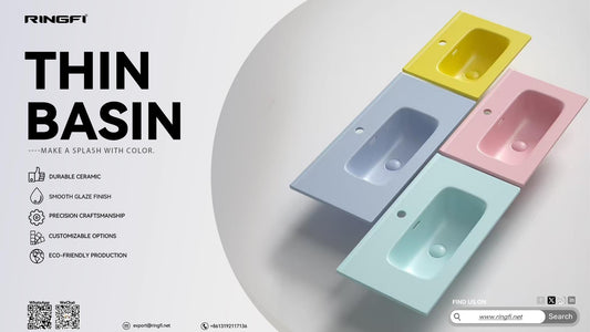 Thin Is In – RINGFI Slim Basin Makes Color Splash in Any Bathroom