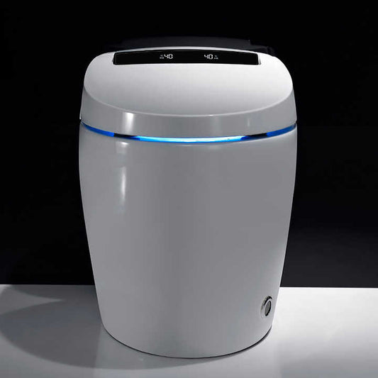 001 Inodoro inteligente de pie de diseño vanguardista hogar inteligente futurista