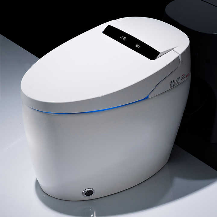 001 Toilette intelligente da terra dal design all'avanguardia, futuristica casa intelligente
